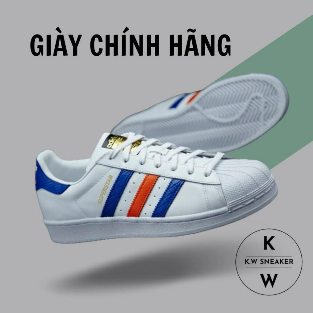 Giày SuperStar Nâu Green, Trắng, Trắng Cam Xanh chính hãng