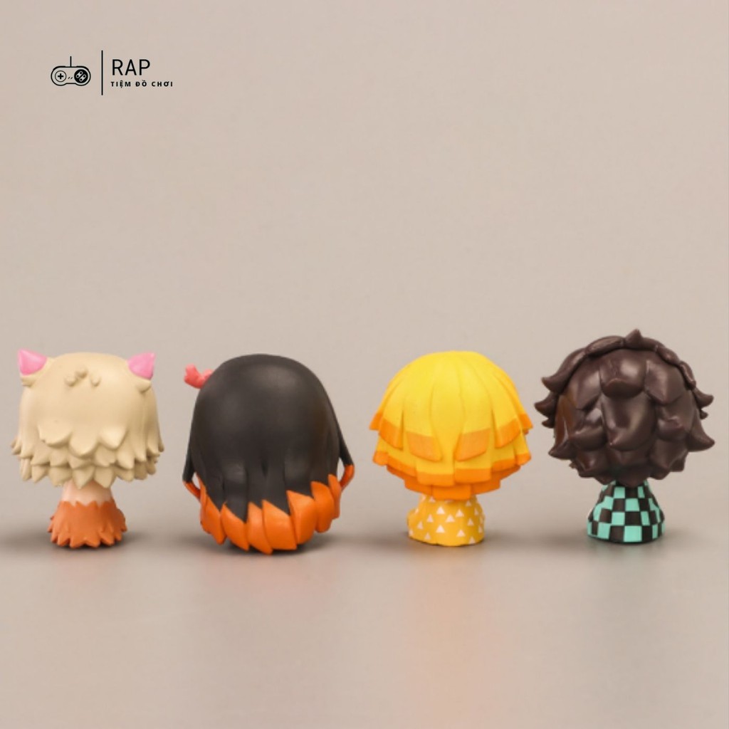 Set 4 mô hình chibi cosplay Thanh gươm diệt quỷ siêu đáng yêu
