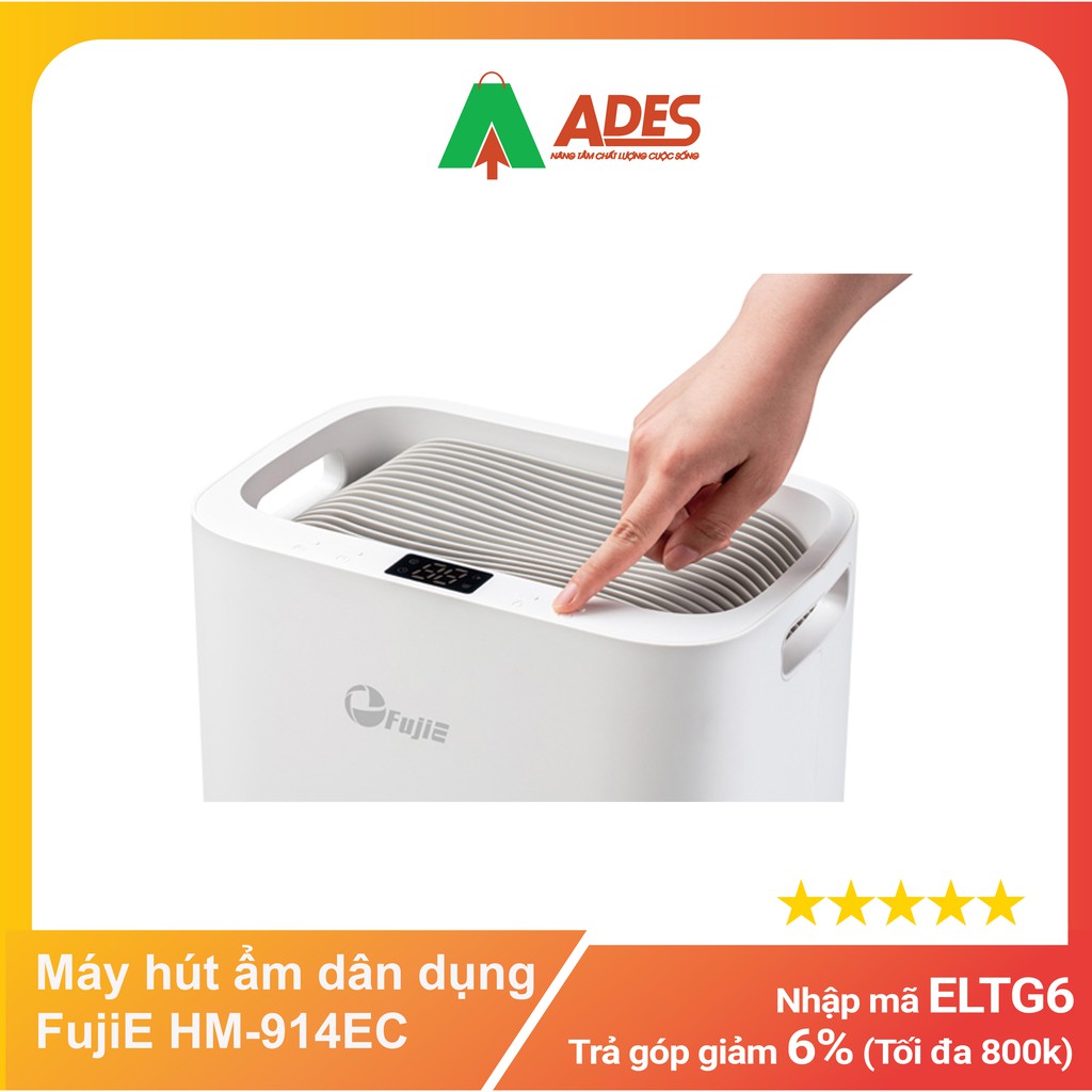 [Mã ELMSDAY giảm 6% đơn 2TR] Máy hút ẩm dân dụng FujiE HM-914EC - Chính hãng - Bảo hành 2 năm - Giá rẻ Model 2021 NEW