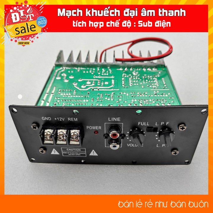 Mạch khuếch đại âm thanh công suất cao kiêm Sub điện 12V