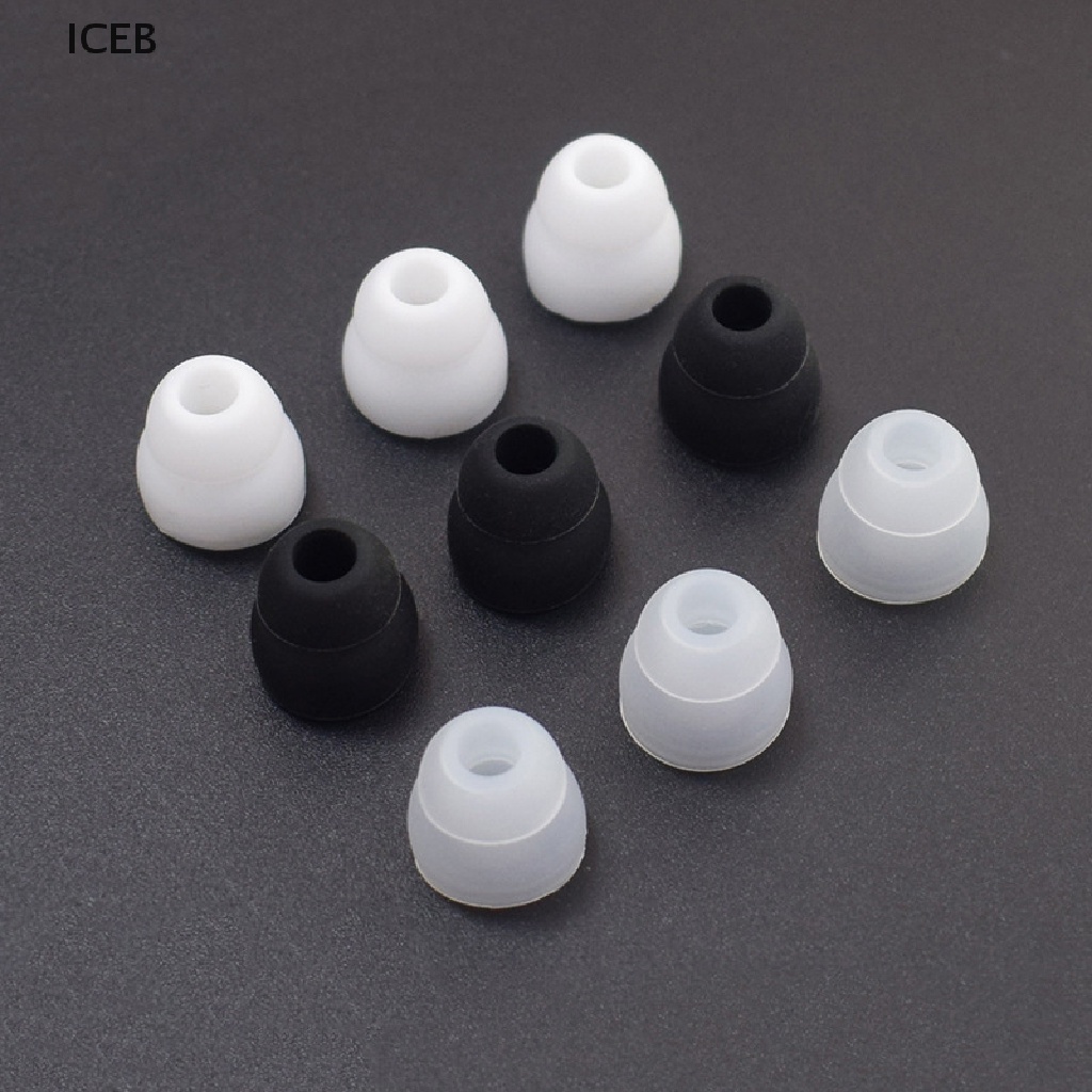 Ic 5 Cái Nút Tai Nghe Nhét Tai Hai Lớp Bằng Silicone 5-6mm Phụ Kiện Tai Nghe my
