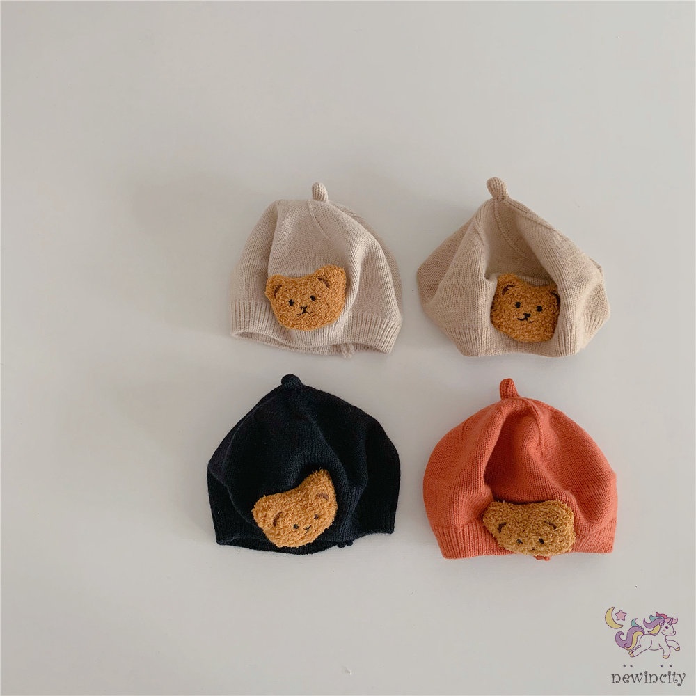 Mũ Beanie Co Giãn Phong Cách Hàn Quốc Cho Bé