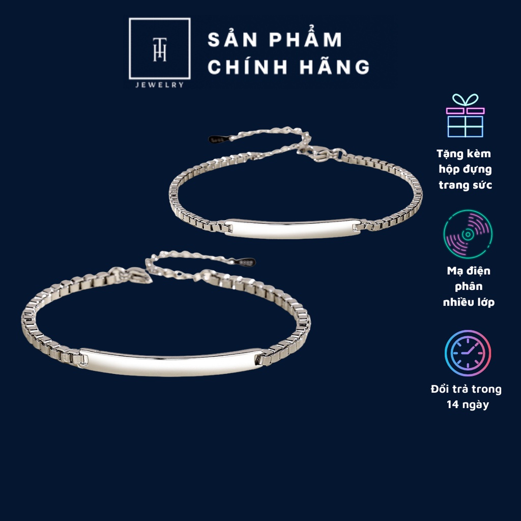 Vòng tay Lắc tay HK Bạc S925 cặp đôi Nam Nữ CD01 | BigBuy360 - bigbuy360.vn