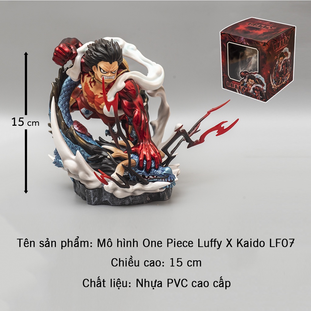 Mô hình One Piece Luffy Gear 4 battle tứ hoàng Kaido dạng rồng  - Mô hình trang trí One Piece Haki Shop