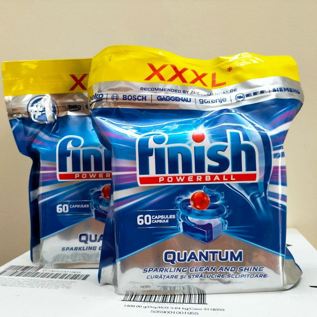 Viên rửa bát Finish Quantum cao cấp 36 viên mẫu mới + Tặng viên Finish Nhật