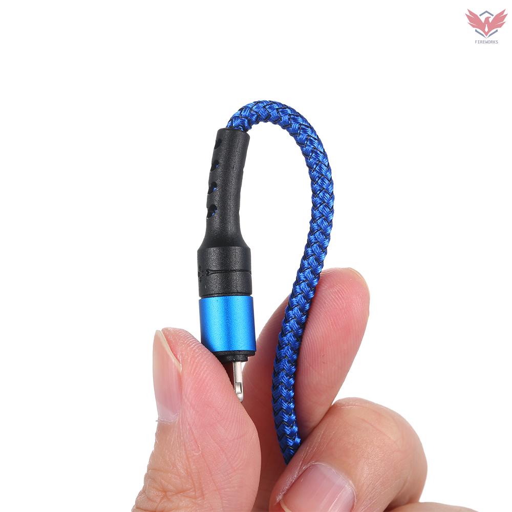 Dây Cáp Sạc 3 Trong 1 Cổng Micro Usb / Type-C Bện Nylon 1.2m Cho Iphone Huawei Samsung