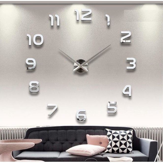 (CỠ LỚN, HÀNG LOẠI 1) Đồng hồ dán tường DIY 360 cỡ lớn trang trí nghệ thuật (mẫu 1)