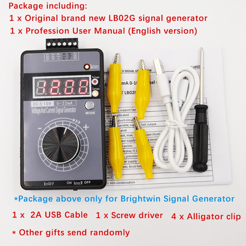 Máy Phát Điện 4-20MA Giả Lập Trình Analog Cho PLC Và Bảng Điều Khiển Debugging