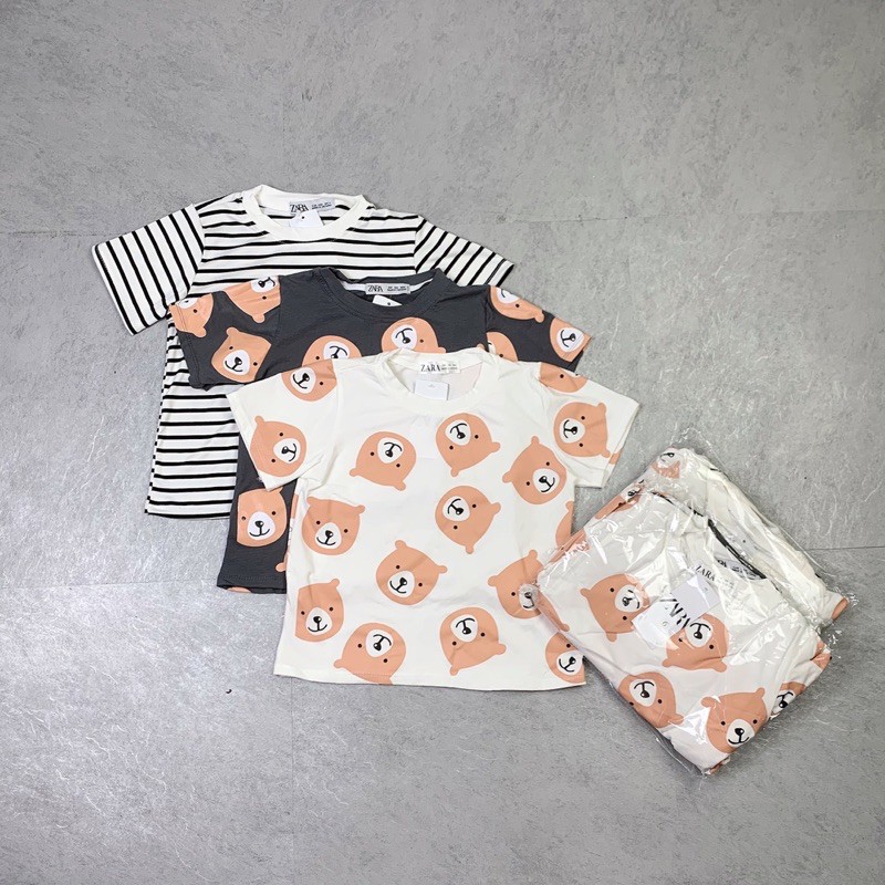 SET 3 ÁO PHÔNG GẤU CHO BÉ COTTON