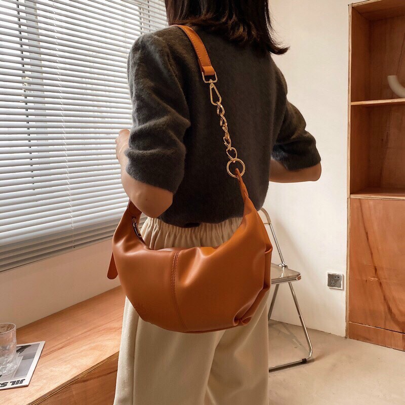 TÚI ĐEO CHÉO- NỮ DA PU MỀM ĐÁY NHÚM THỜI TRANG HOT TREND | BigBuy360 - bigbuy360.vn