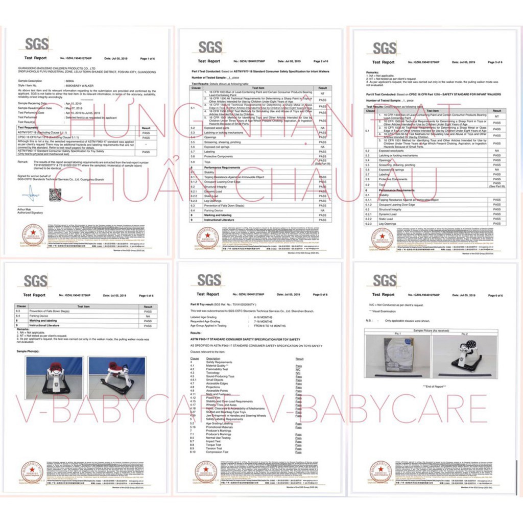 XE TẬP ĐI CAO CẤP VBABY 6090 - ĐẠT CHUẨN CHÂU ÂU