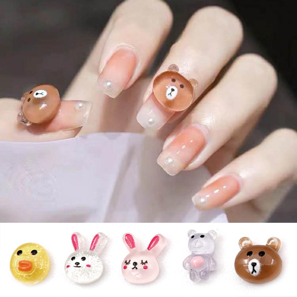 Phụ Kiện Trang Trí Móng Tay 3D Hình Động Vật Hoạt Hình Xinh Xắn