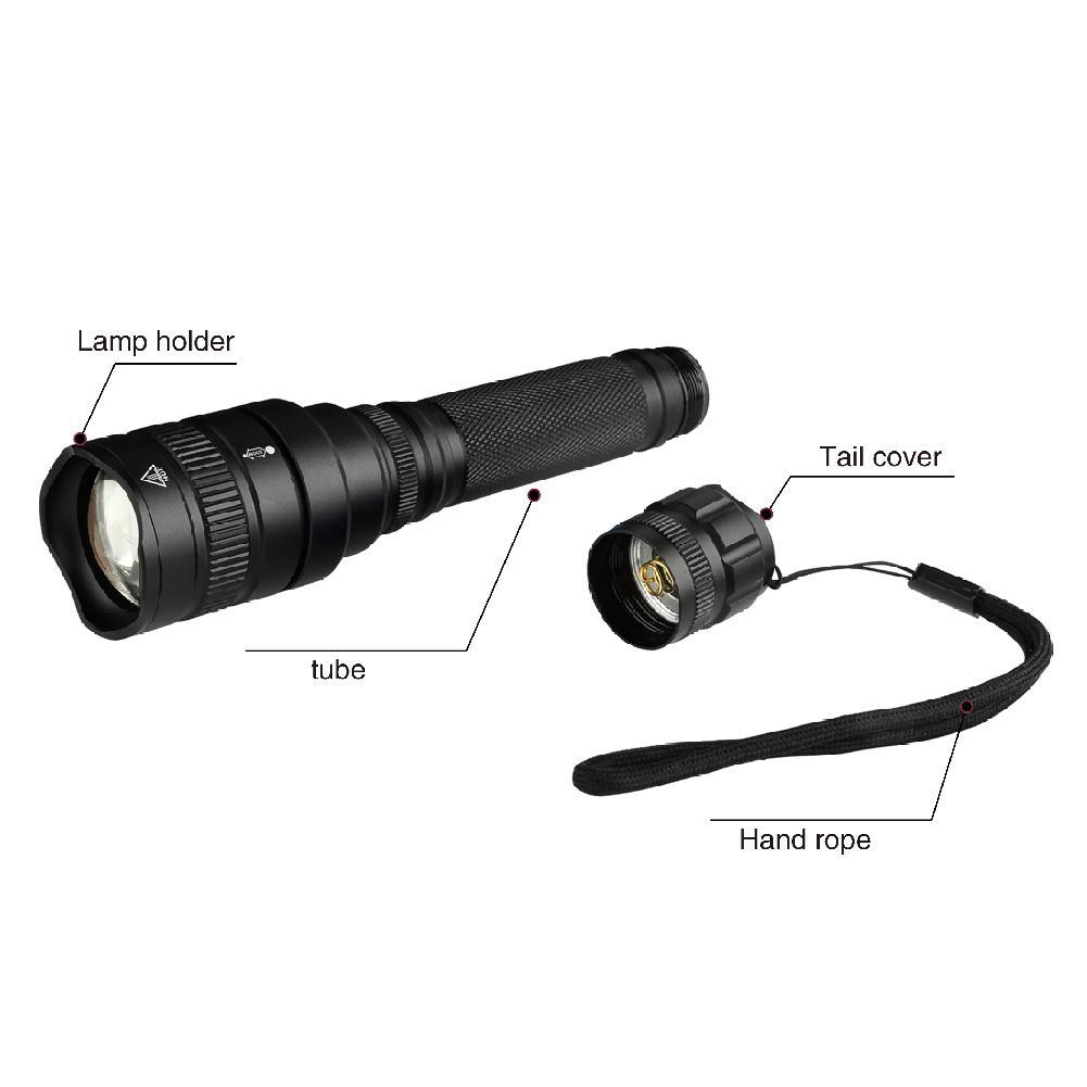 XHP50 LED Zoomable 8000 LM 5 Modes Waterproof Flashlight Torch