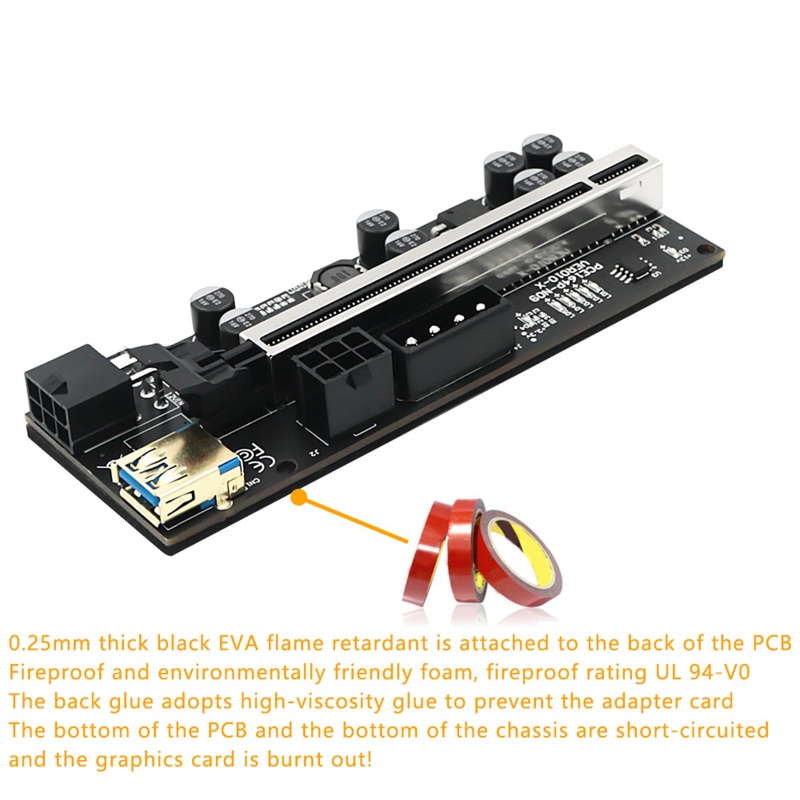 Bo Mạch Chủ NAMA VER010X PCI-E Cho Bitcoin Mining 15Pin PCIE 1X 4x 8x 16x