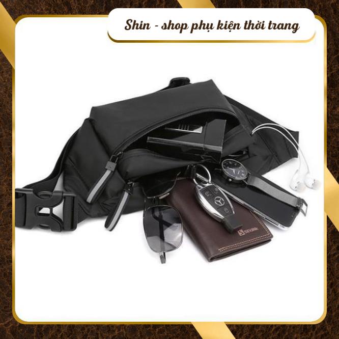 Túi Đeo Chéo Nam Khóa Phản Quang Phong Cách Hàn Quốc - Vải dù Kháng Nước Tuyệt Đối - Shin Shop Leather