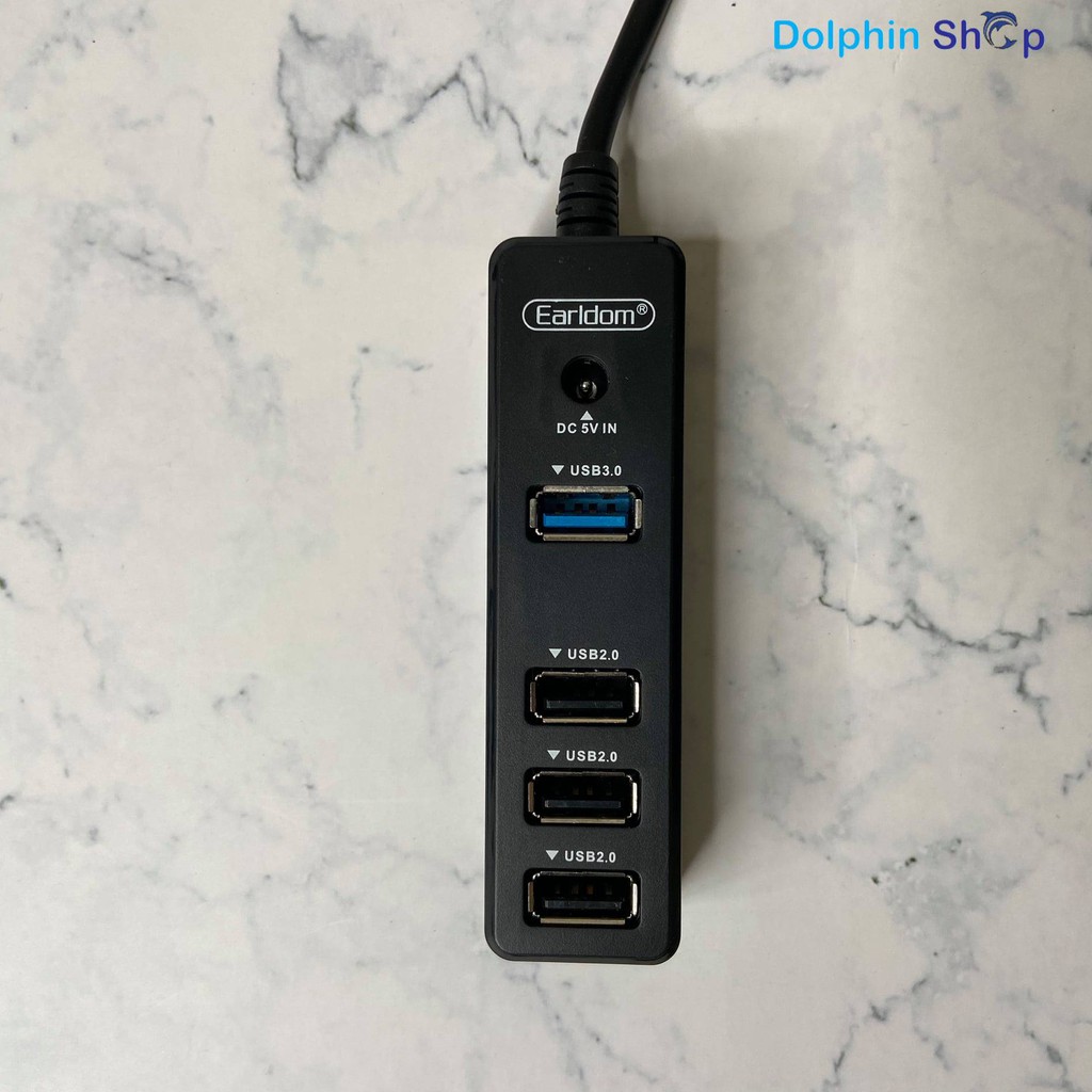 Cáp Hub Usb 3.0 và 2.0 Cắm 4 Cổng Earldom ET-HUB07 Chính Hãng