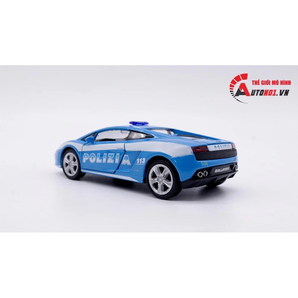 MÔ HÌNH XE LAMBORGHINI GALLARDO LP560-4 POLICE 1:36 WELLY 4811