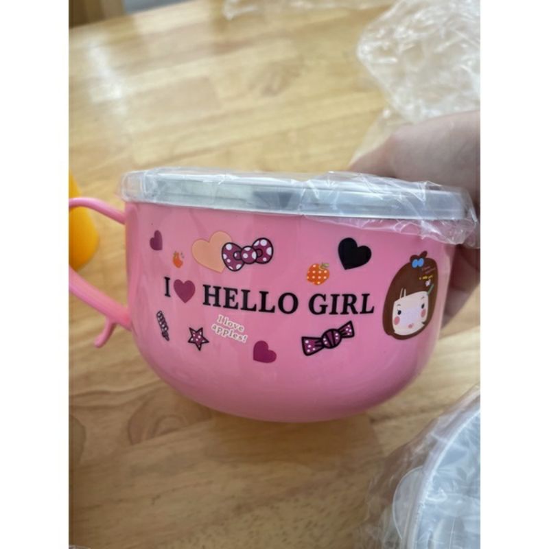 LY NẤU CHÁO MÌ PHỞ CUTE kèm thìa