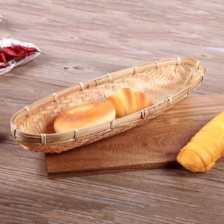 Mây tre- Mẹt trước rổ tre dạng bầu dục -Tre HN