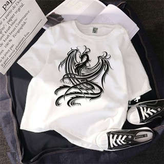 Áo thun Cotton Unisex - Phượng hoàng - Cá tính - Phượng hoàng dđen