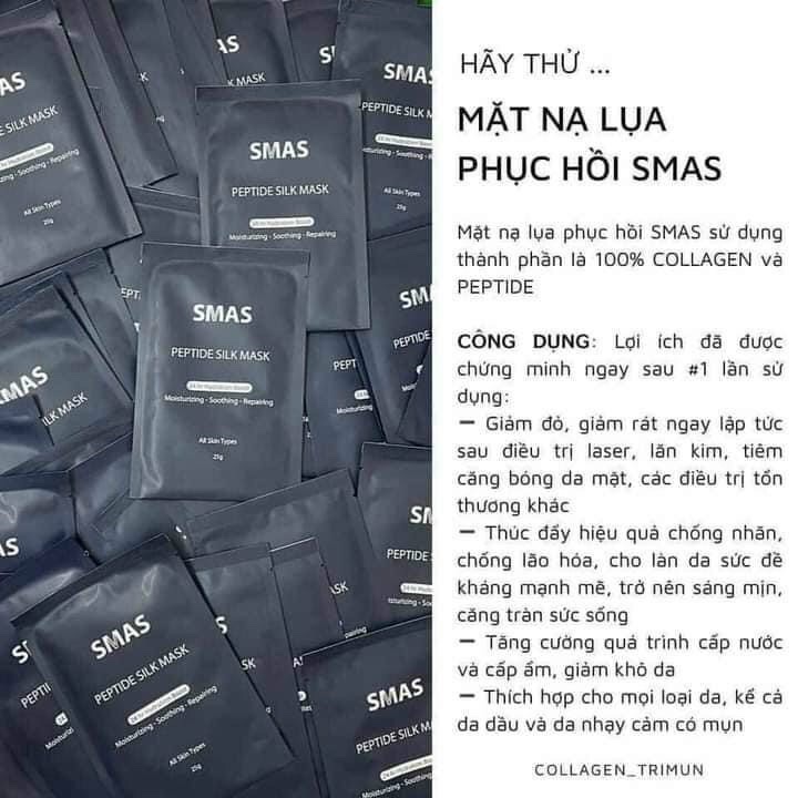 [ HÀNG CÔNG TY ] Mặt Nạ Dưỡng Và Phục Hồi Da SMAS Peptide Silk Mask Nhật