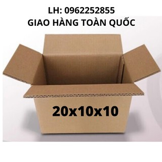 Hộp carton 20x10x10 đóng hàng 3 lớp