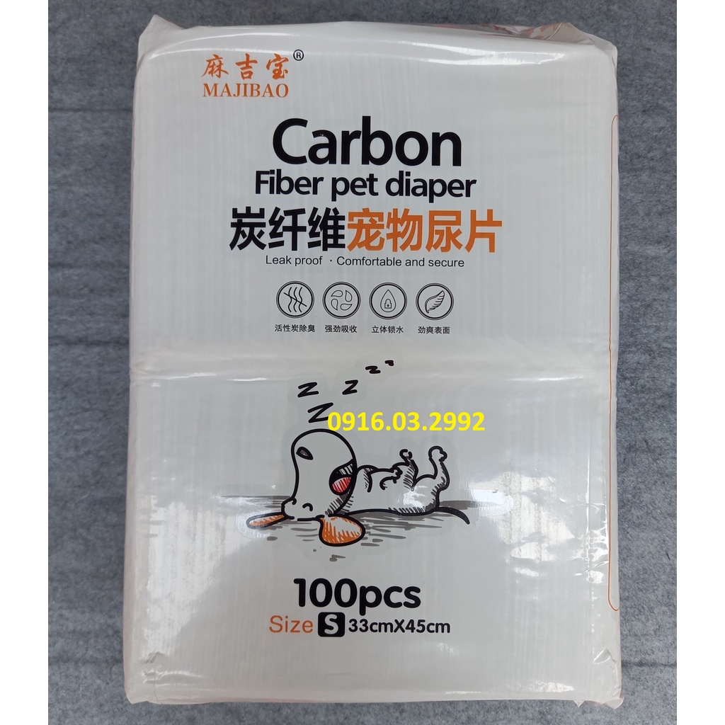 Lót vệ sinh chó mèo Carbon khử mùi, thấm hút