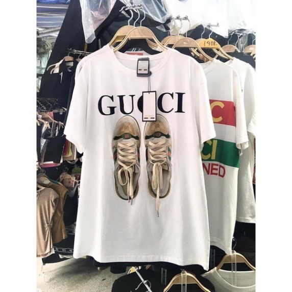 [ Ảnh Thật ] Áo thun Gucci Dây Giày - Áo thun unisex nam nữ form rộng oversize chất liệu Cotton thời trang hottrend 2022 | BigBuy360 - bigbuy360.vn