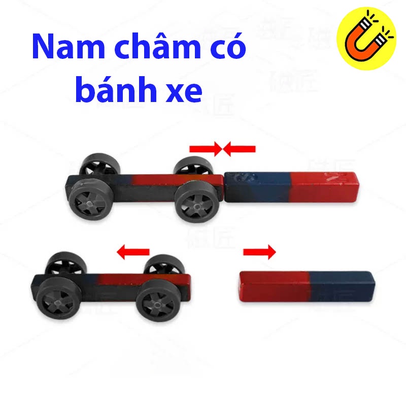 Nam Châm Thí Nghiệm Trường Học Có Bánh Xe