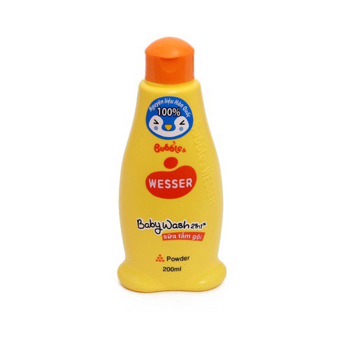 Sữa tắm gội Wesser Bubble hương phấn 200ml M010