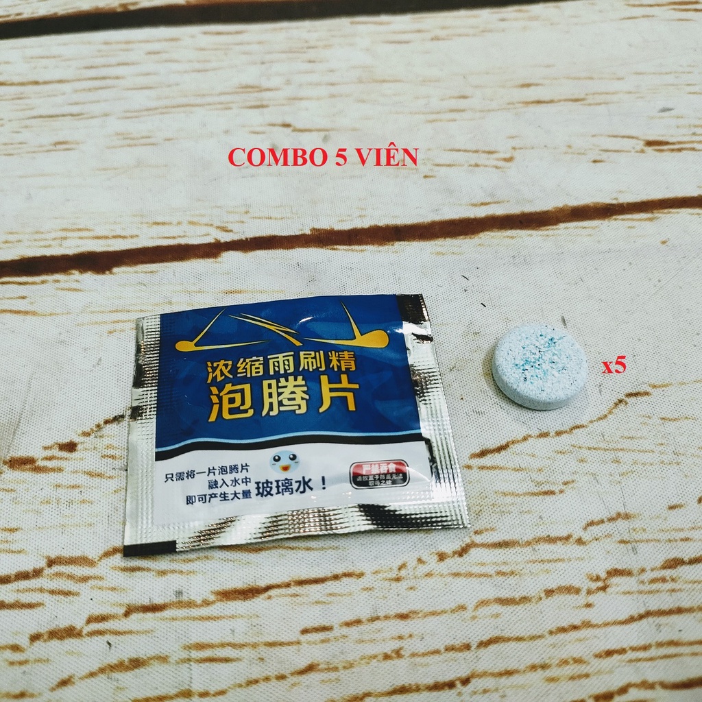 SV Combo 2 viên sủi rửa kính ô tô, 1 viên pha 4lít nước - nước rửa kính ô tô