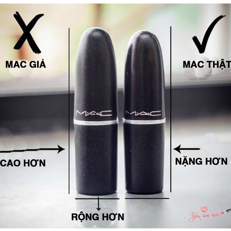 [HÀNG NHẬP KHẨU CHÍNH HÃNG 100%]Son MAC - Vỏ trơn  màu Lady Danger,Ruby Woo,Mac Chili | BigBuy360 - bigbuy360.vn