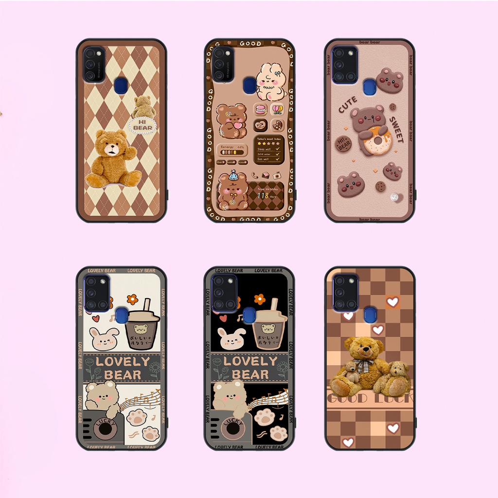 Ốp lưng Samsung A21s - M21/M30S - M31 in hình gấu bear dễ thương, bền đẹp.