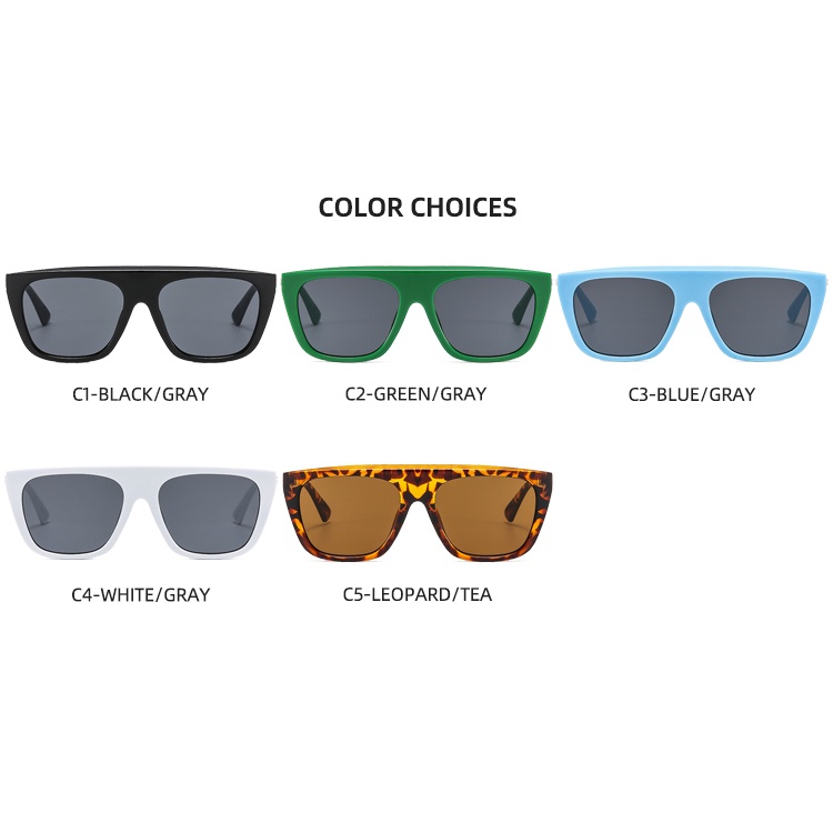 Kính mát gọng vuông phong cách Âu Mỹ thời trang cho nam và nữ 2021