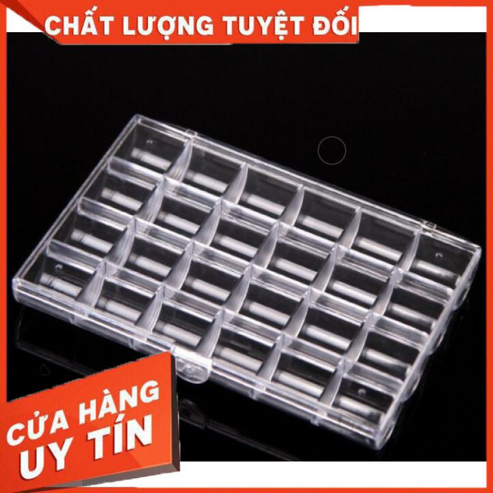 [Hot] Khay Đựng Đá, Hoa Bột , Charm - 24 ô - Nhựa mica