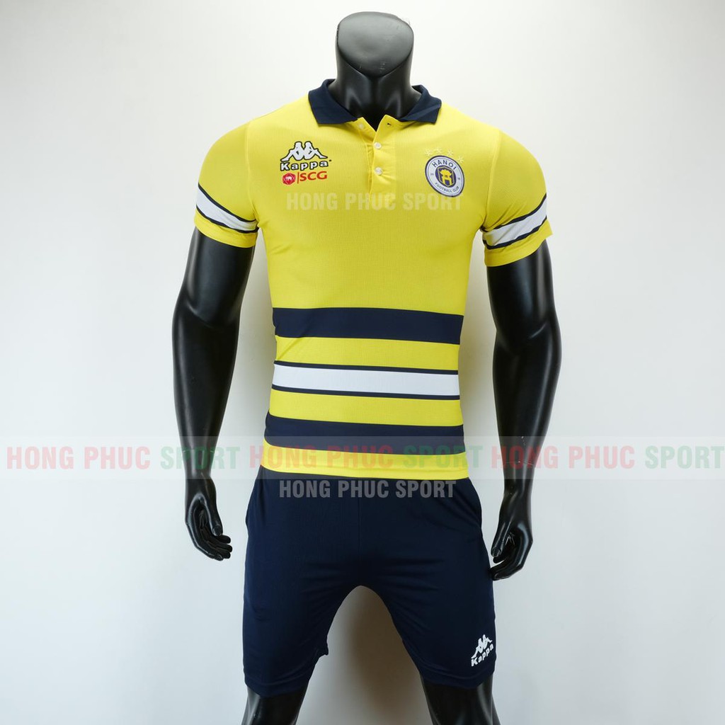 XẢ KHO BỘ QUẦN ÁO ĐÁ BÓNG HÀ NỘI POLO VẢI DỆT 2019