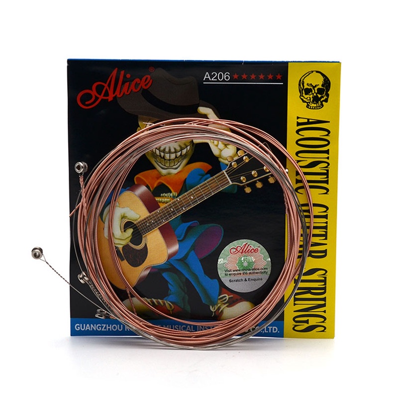 Dây Đàn Guitar Acoustic Alice A206 dây sắt size thông dụng size 11