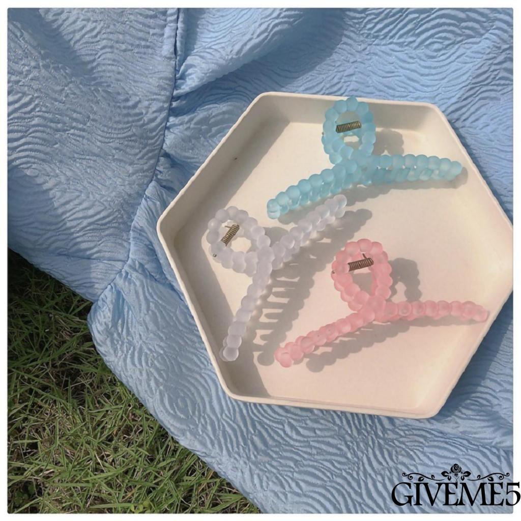 GIVEME Kẹp tóc càng cua dài/ dày chống trượt màu hồng/trắng/vàng/xanh dương)