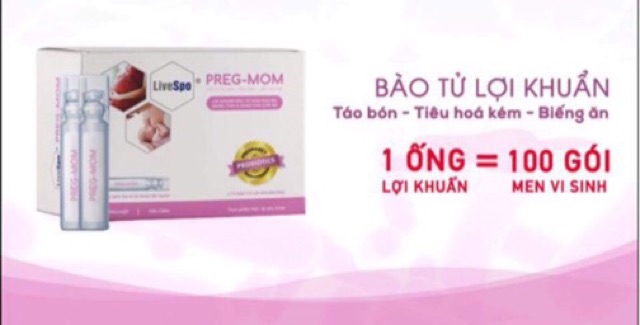 Preg Mom bào tử lợi khuẩn cho mẹ và bé