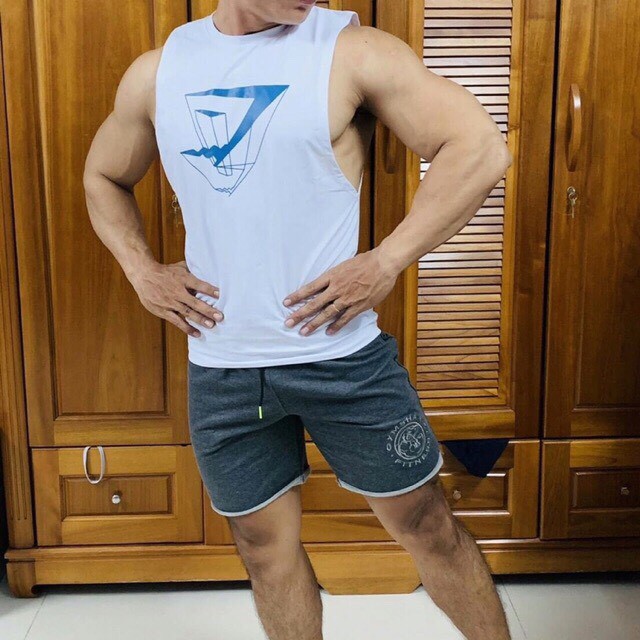 ÁO GYM NAM SHARK 3D - M14