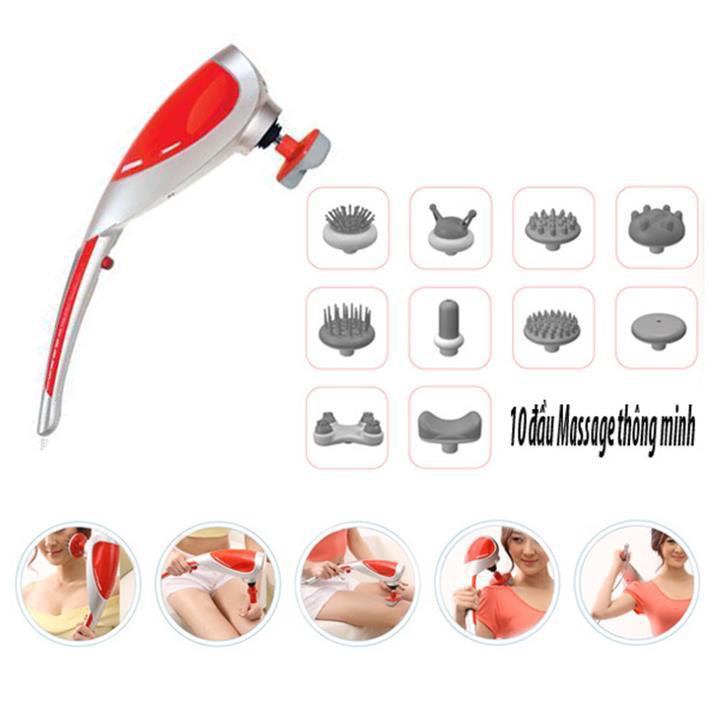 Máy massage cầm tay 10 đầu King Massager cao cấp