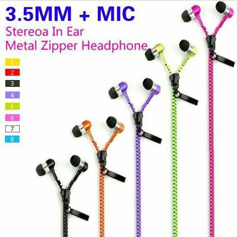 Tai Nghe Dây Kéo Zipper thời trang mã số SP GM7450