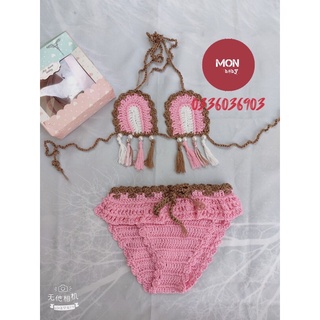 Combo 5 Set Bikini bằng len cho bé