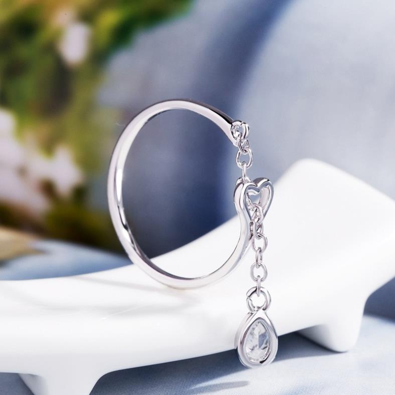 (0150) Nhẫn Đeo Tay Dây Lồng Trái Tim Ngọt Ngào Thanh Lịch
