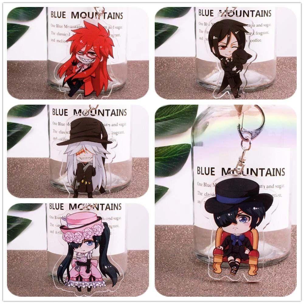 Móc Chìa Khóa Bằng Acrylic Hình Nhân Vật Anime Hắc Quản Gia Sebastian Kuroshitsuji
