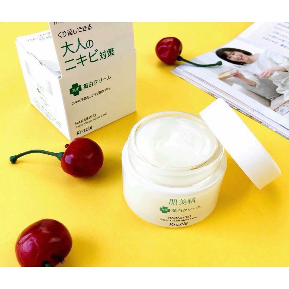 [HÀNG NHẬT CHÍNH HÃNG] ❤️Kem Dưỡng Da Mụn Kracie Hadabisei Facial Cream Nhật Bản 50g❤️❤️❤️