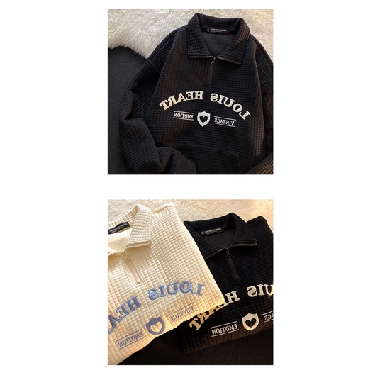 [Kèm ảnh thật cuối post] Áo sweater có cổ phong cách đơn giản dễ mặc dễ phối đồ | BigBuy360 - bigbuy360.vn