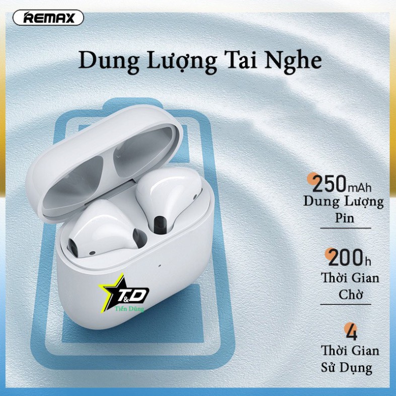 Tai nghe Bluetooth Remax TWS-10 có đốc sạc kèm 2 tai dòng cảm ứng ♥️♥️