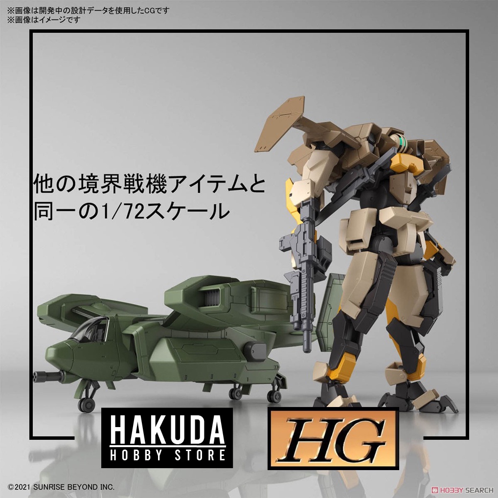 Mô hình HG Kyoukai Senki 1/72 V-33 Stork Carrier - Chính hãng Bandai Nhật Bản