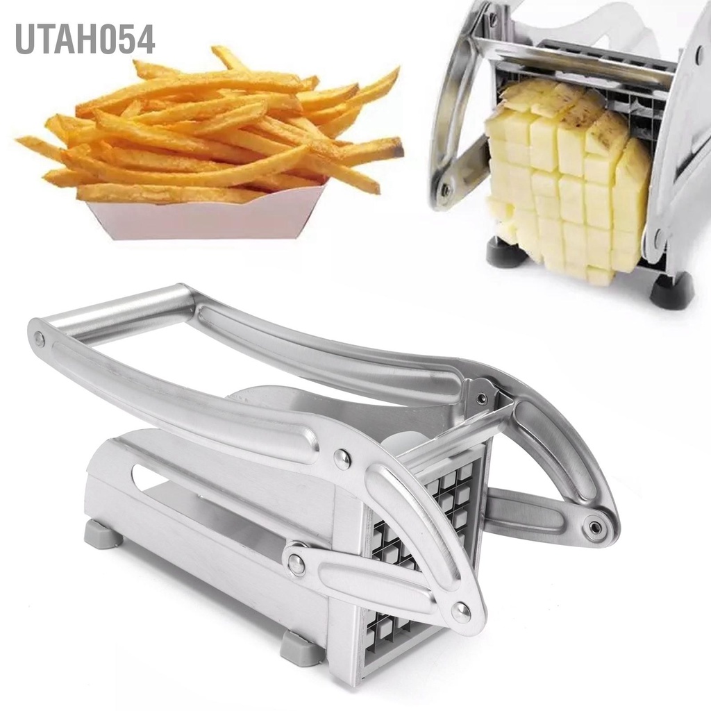 [Hàng Sẵn] máy cắt khoai tây, khoai lang chiên KFC sợi vuông bằng tay 2 cỡ dao stainless manual potato cutter french fries slicer p【Utah054】